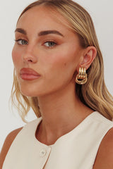 Georgina Loop Earrings Gold