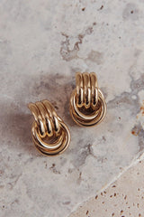 Georgina Loop Earrings Gold
