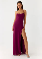 Alouette Maxi Dress - Plum