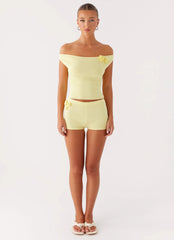 Aliah Knit Top - Yellow