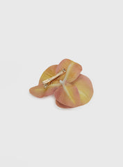 Azurah Flower Hair Clip Yellow