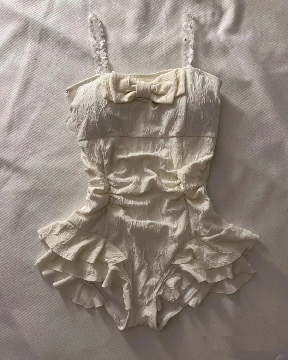 A Vintage Style Swimsuit with Delicate Timeless Details