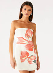 Denby Strapless Mini Dress - Siena Floral