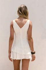 Among The Clouds Mini Dress White