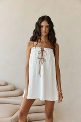 Evelia Dress - White