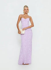 Love From Portofino Corset Maxi Dress Lilac