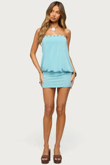 Tali Grommet Strapless Mini Dress
