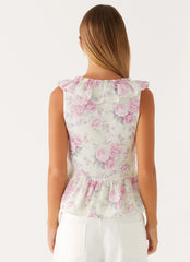 Layne Top - Vintage Floral